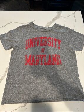 New Retro Brand University of Maryland Gray Red Soft T-Shirt XS
